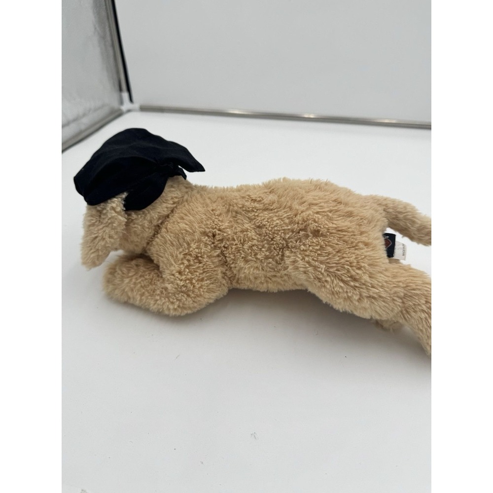 Harley Davidson 12" Plush  Golden Retriever Stuffed Animal Bandana Biker Dog Toy - Picture 5 of 7